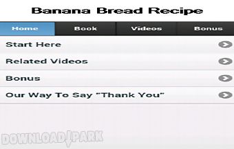 Banana bread recipe app