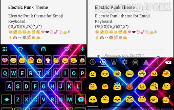 Electric punk emoji keyboard