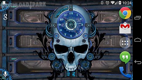 steampunk clock free wallpaper