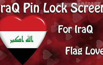 Iraq flag pin lock screen