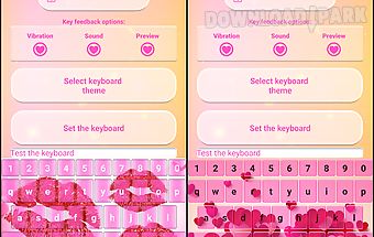 Love keyboard with emoticons