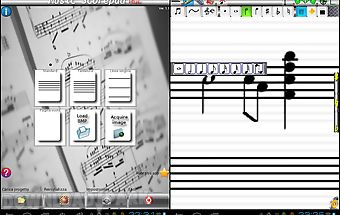 Music score pad-free notation