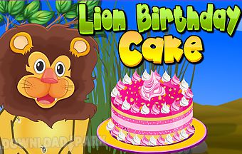 Lion birthday cooking game