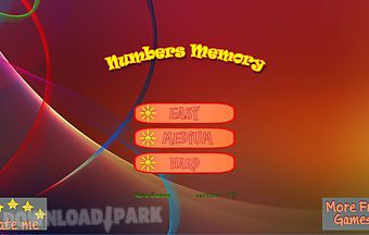 Numbers memory