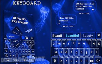 Deep blue sea keyboard theme