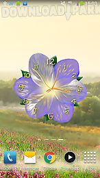 flower clock live wallpaper