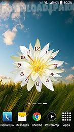 flower clock live wallpaper