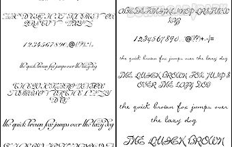 Fonts for flipfont script font