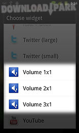 volume widget