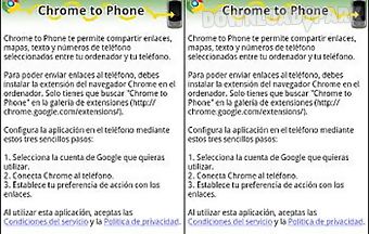 Google chrome to phone for andro..