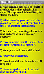 horse riding - tips