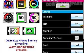 Always battery (icon changer)
