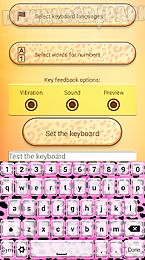 cute cheetah keyboard theme