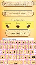 cute cheetah keyboard theme