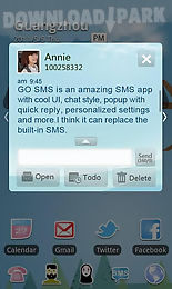 go sms pro light blue theme