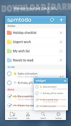 somtodo - task/to-do widget