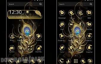 Gold feather theme