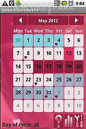 woman calendar lite. menstrual