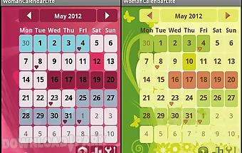 Woman calendar lite. menstrual