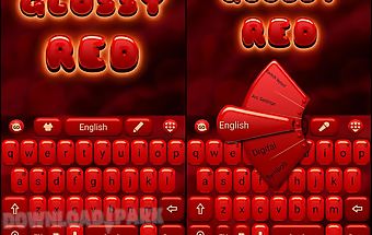 Glossy red go keyboard theme