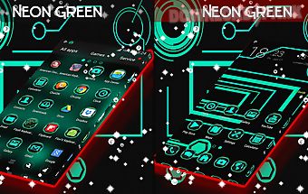Neon green tech go theme