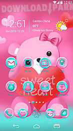 sweet heart go launcher theme