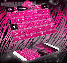 zebra pink keyboard