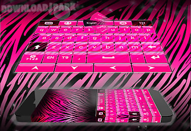 zebra pink keyboard