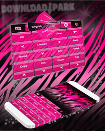 zebra pink keyboard