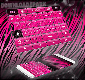 zebra pink keyboard