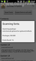 extract fonts