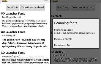 Extract fonts