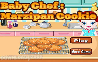 Baby chef-marzipan cookie