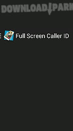 full screen caller id