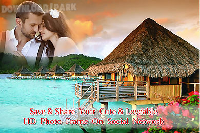 honeymoon photo frame