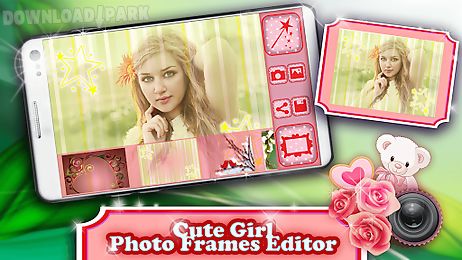cute girl photo frames editor
