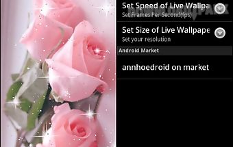 Pretty pink roses live wallpap