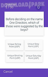 fan quiz for one direction
