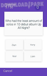 fan quiz for one direction