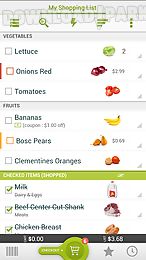 grocery king shop list free