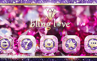 Bling love go launcher theme