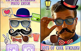 Hipster stickers photo editor