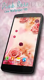 pink rose live wallpaper hd