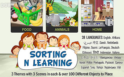 sorting n learning game 4 kids