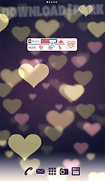 cute wallpaper. bokeh hearts