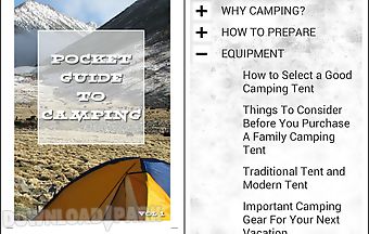 A pocket guide to camping