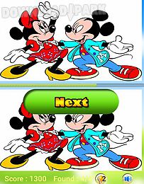 mickey mouse find difference