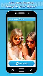 music video editor add audio