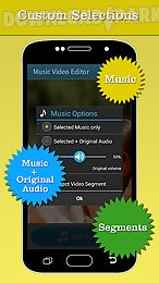 music video editor add audio