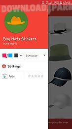 boy hats stickers